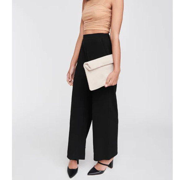 Moda Luxe Gianna Leather Clutch, Women's Size OS - Beige FLAW - Picture 3 of 13